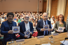 De esquerda a dereita: Henrique Alvarellos, Fernando Franjo, Xosé A. Sánchez Bugallo e Belén Hernández